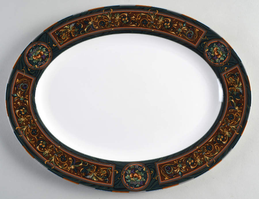 Rue De Paradis 14" Oval Serving Platter by Mikasa-1
