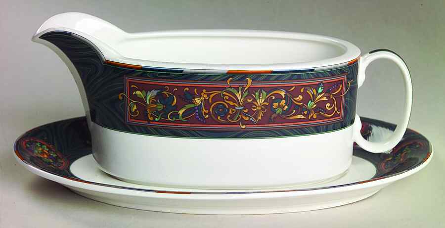 Rue De Paradis Gravy Boat & Underplate by Mikasa-1