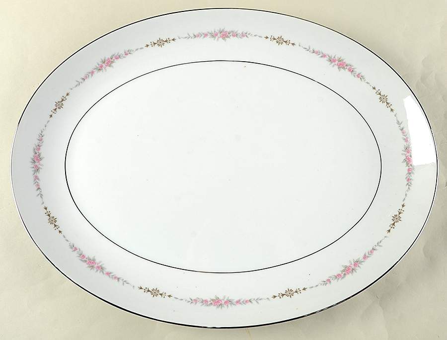 Sabrina 16" Oval Serving Platter by Mikasa-1
