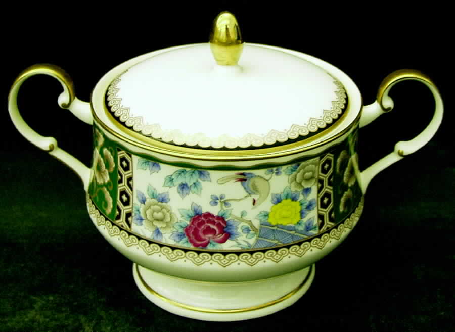 Satsuma Branch Sugar Bowl & Lid by Mikasa-1