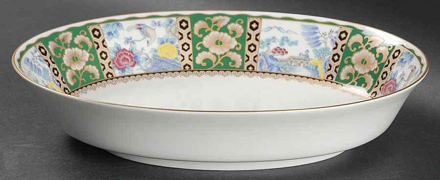 Satsuma Branch 10" Oval Vegetable Bowl by Mikasa-1