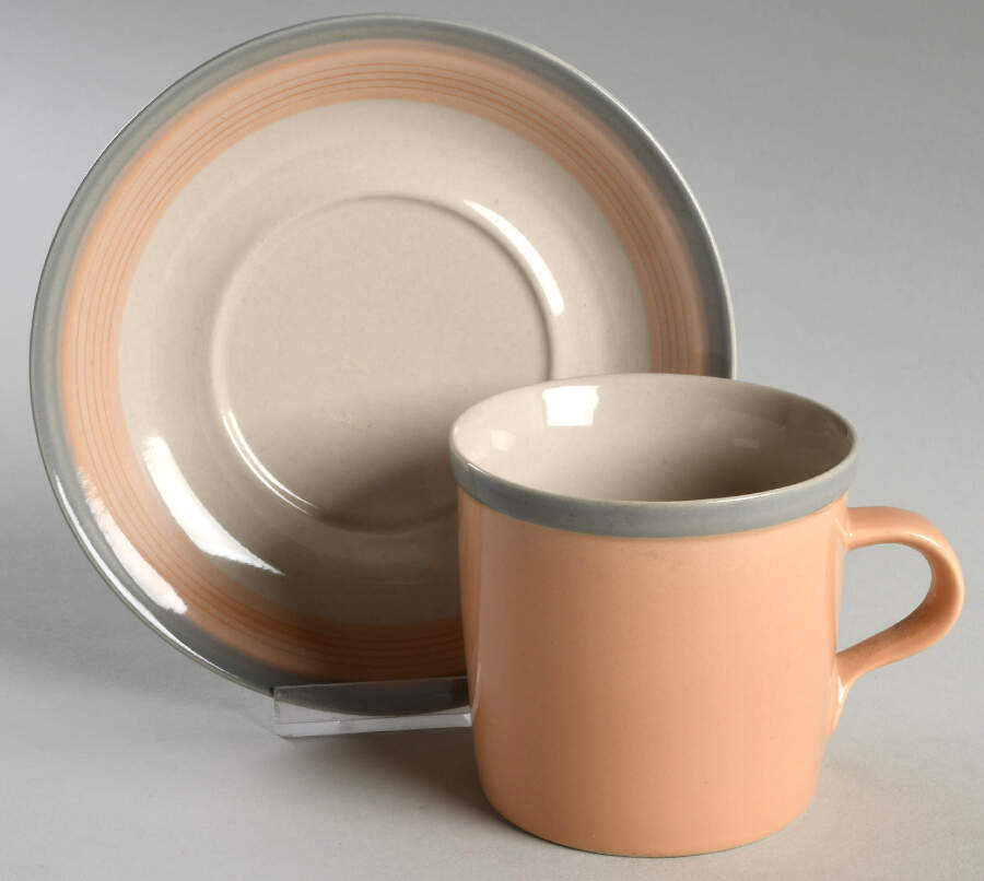 Sand Drift Flat Cup & Saucer Set by Mikasa-1