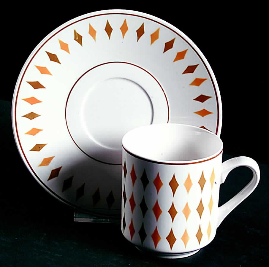 Safari Flat Cup & Saucer Set by Mikasa-1