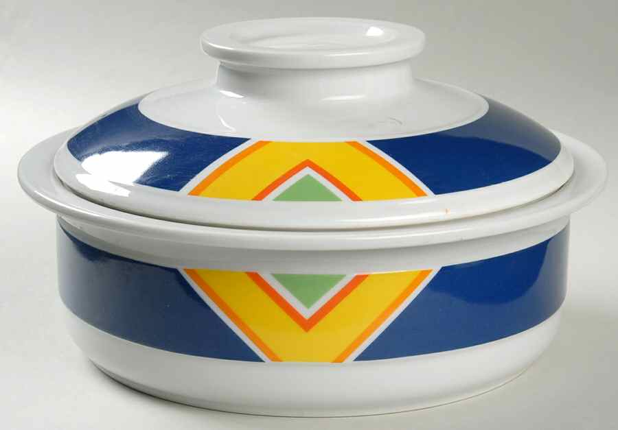 Santa Fe Blue 2.75 Qt Round Covered Casserole by Mikasa-1