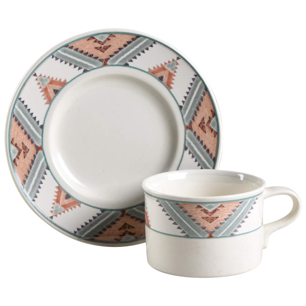 Santa Fe Flat Cup & Saucer Set by Mikasa-1