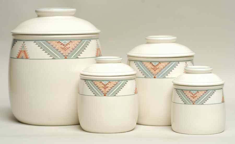 Santa Fe (4 Piece) Canister Set (Box Set) by Mikasa-1