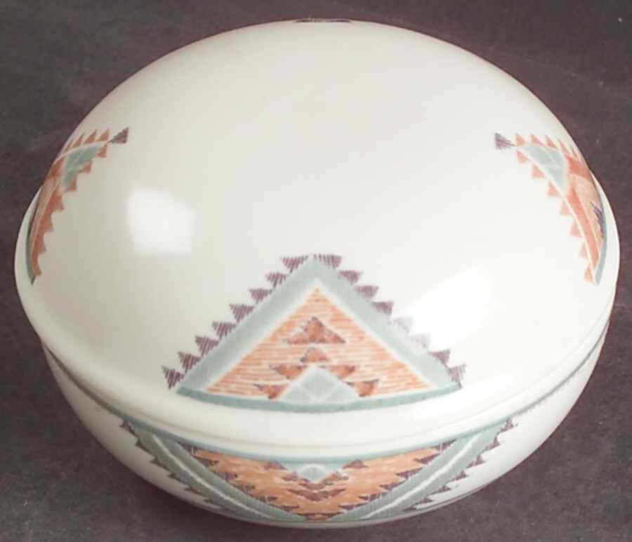 Santa Fe Round Box & Lid by Mikasa-1