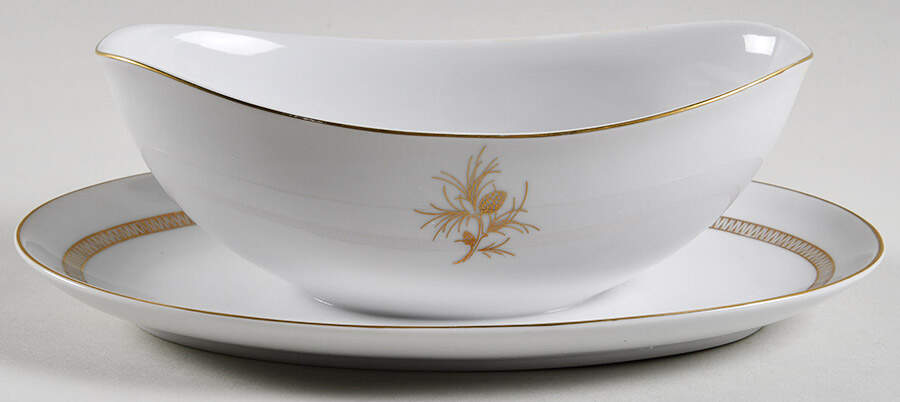 Salisbury Gravy Boat with Attached Underplate by Mikasa-1