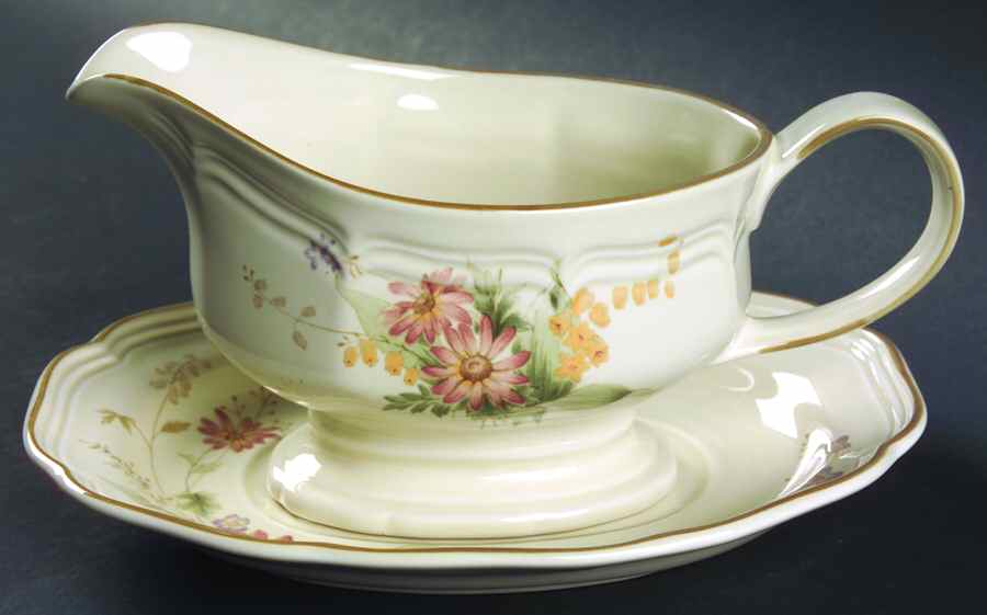 Samantha Gravy Boat & Underplate by Mikasa-1