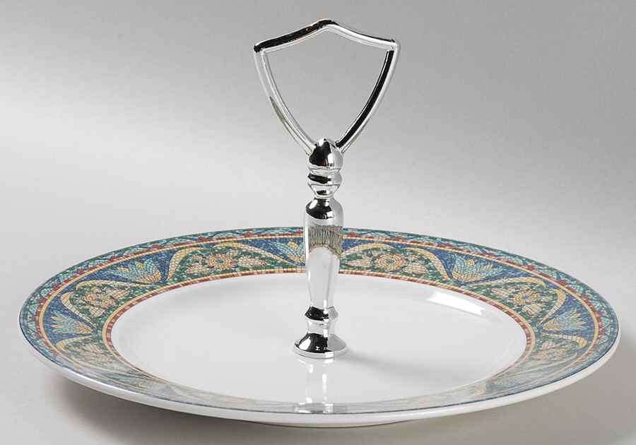 San Marco Round Serving Plate with Handle (SP) by Mikasa-1