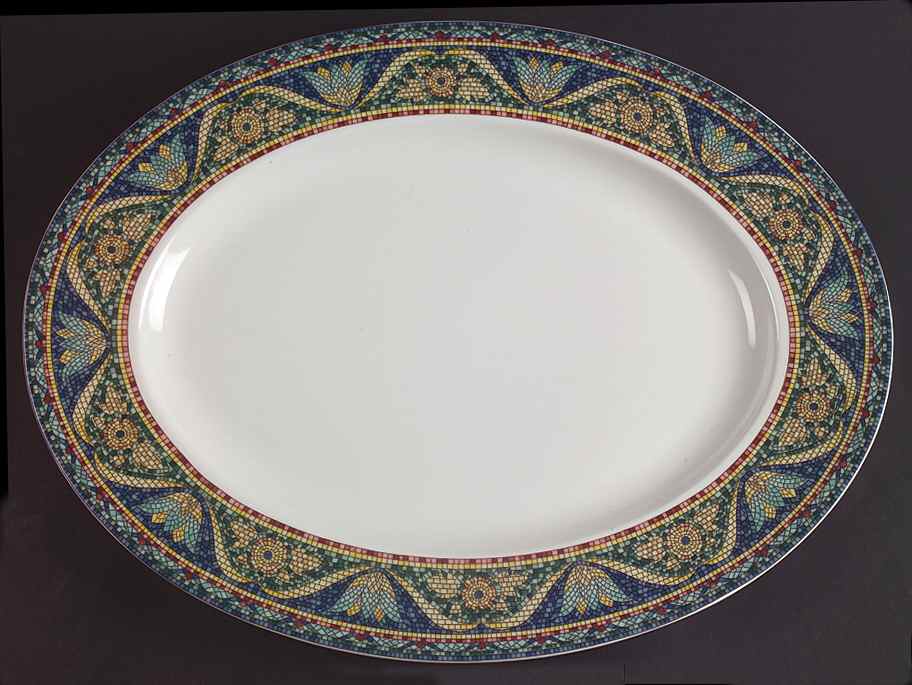 San Marco 15" Oval Serving Platter by Mikasa-1
