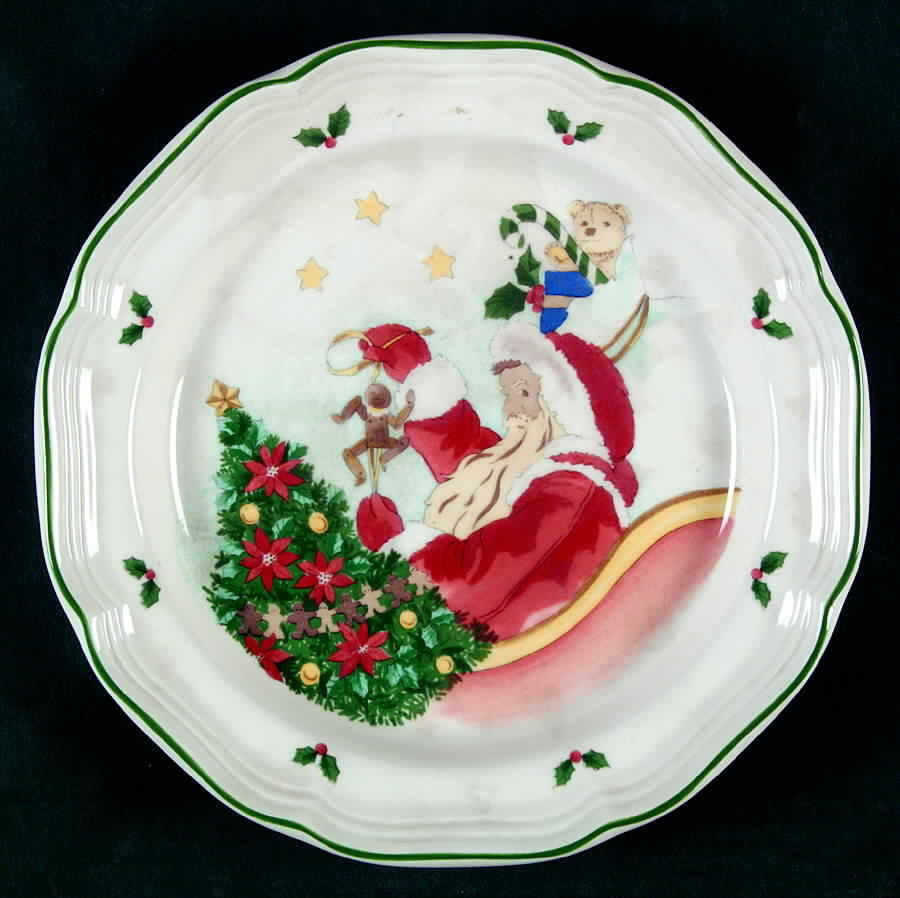 Santa's Magic Salad/Dessert Plate by Mikasa-1