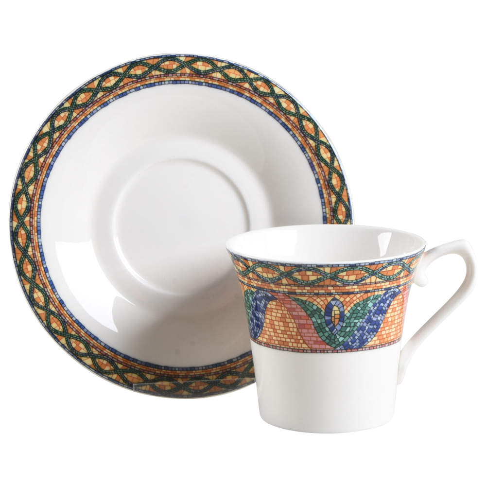 Sao Paulo Flat Cup & Saucer Set by Mikasa-1