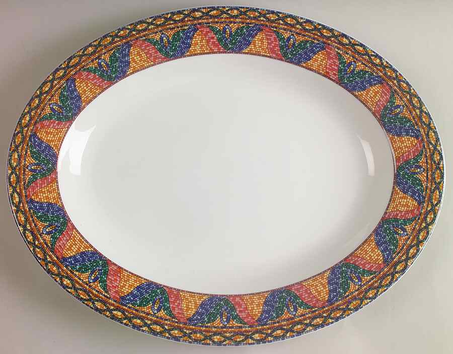 Sao Paulo 14" Oval Serving Platter by Mikasa-1