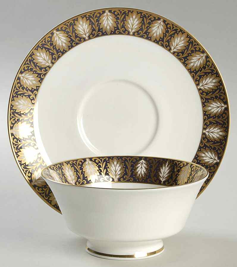 San Rafael Footed Cream Soup Bowl & Saucer Set by Mikasa-1