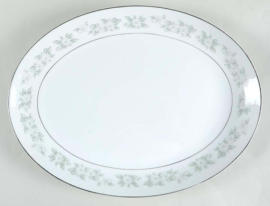 Sarah 16" Oval Serving Platter by Mikasa-1