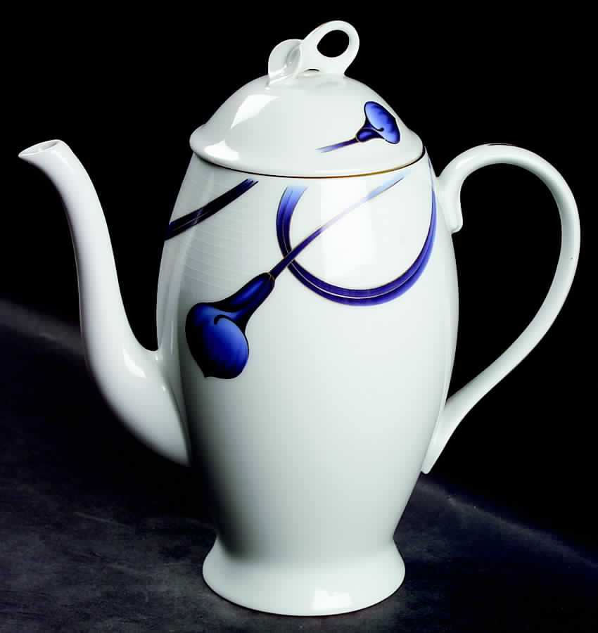 Sapphire Silhouette Coffee Pot & Lid by Mikasa-1