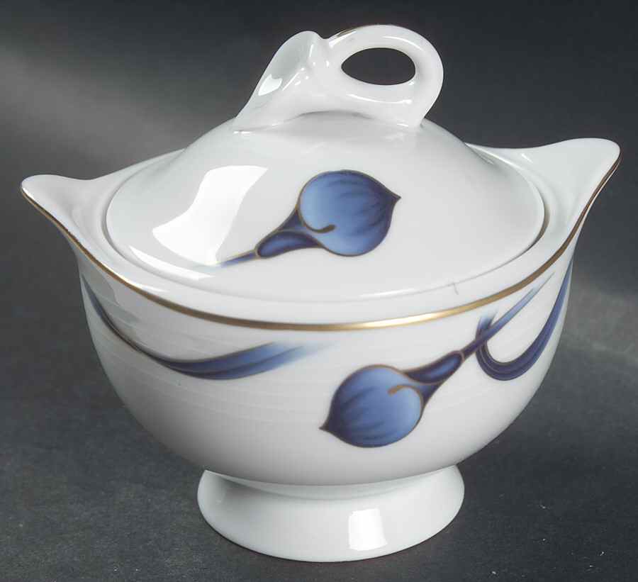 Sapphire Silhouette Sugar Bowl & Lid by Mikasa-1