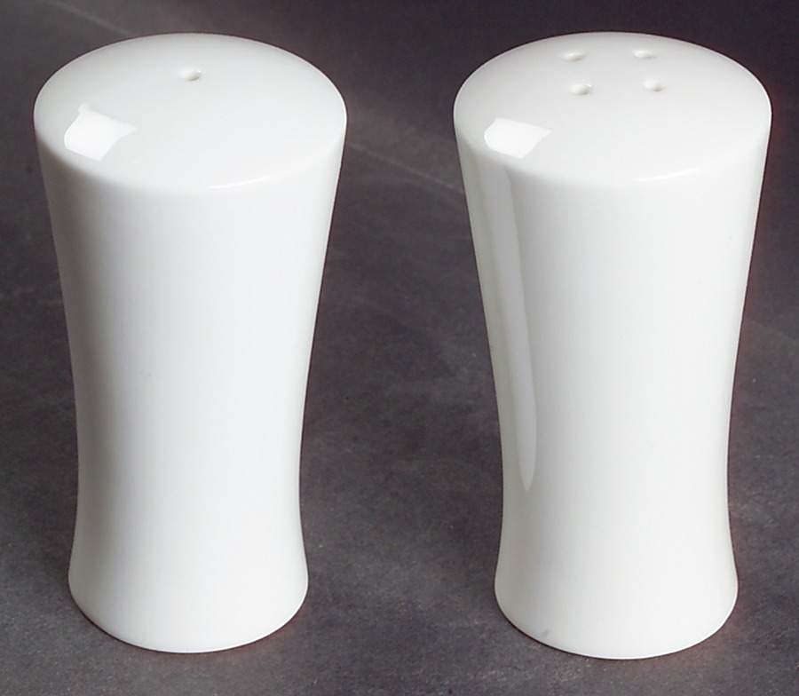 Satin White Salt & Pepper Set by Mikasa-1