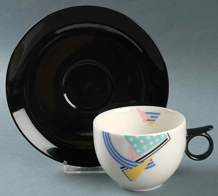 Scenario Flat Cup & Saucer Set by Mikasa-1
