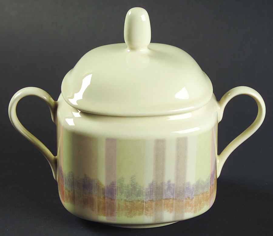 Scottish Thistle Sugar Bowl & Lid by Mikasa-1