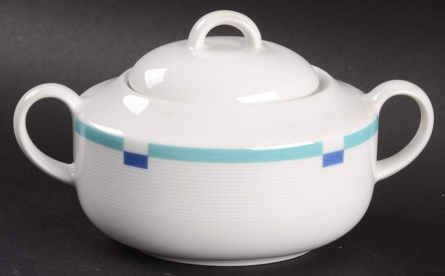 Seaview Sugar Bowl & Lid by Mikasa-1