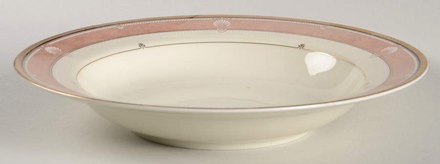 Seamist Peach Rim Soup Bowl by Mikasa-1