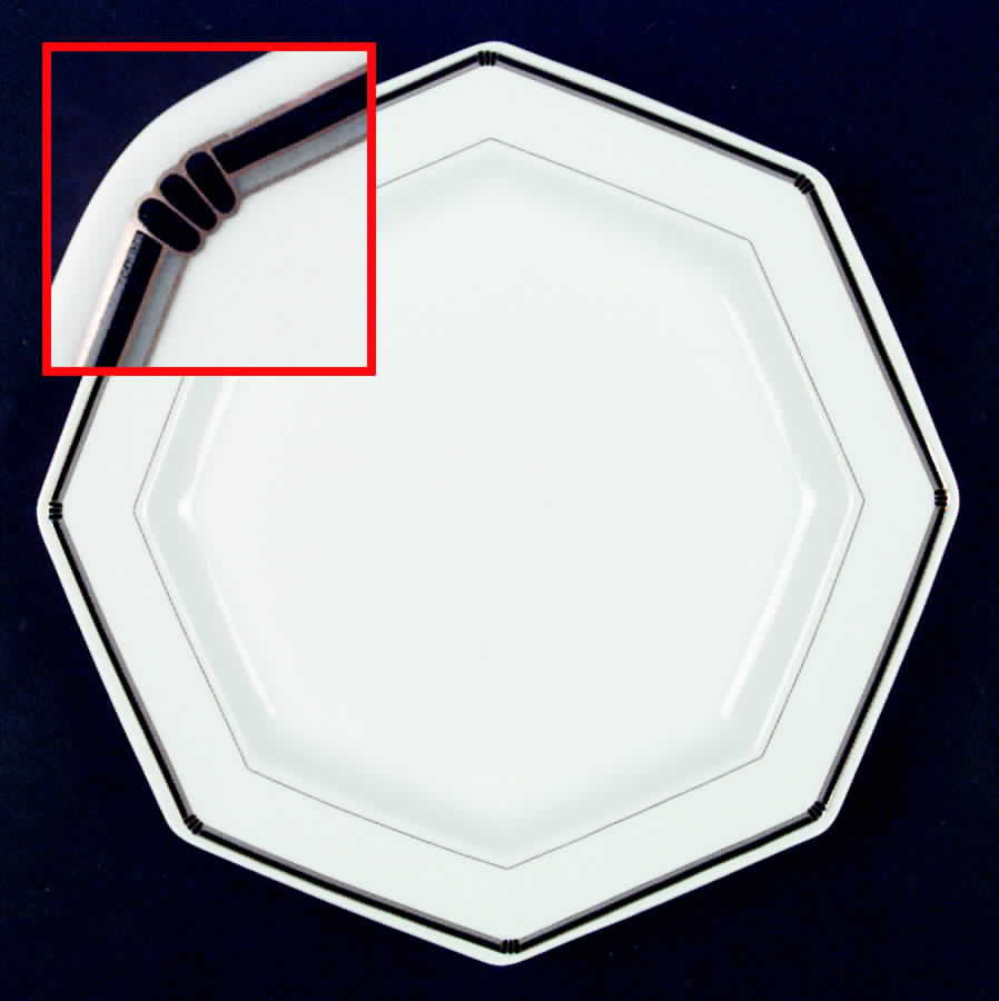 Servico Black Dinner Plate by Mikasa-1