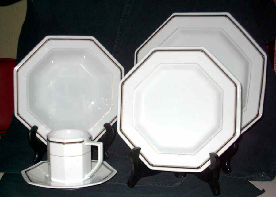 Servico Black Flat Cup & Saucer Set by Mikasa-1