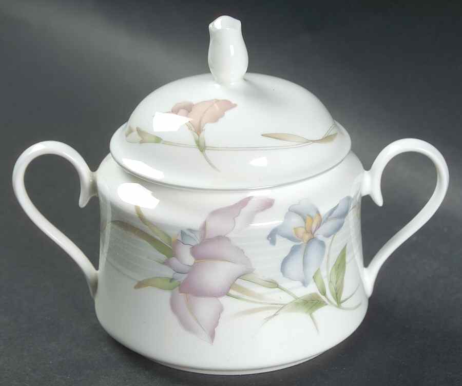 Sea Flower Sugar Bowl & Lid by Mikasa-1