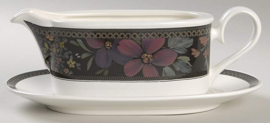 Serene Garden Gravy Boat & Underplate by Mikasa-1