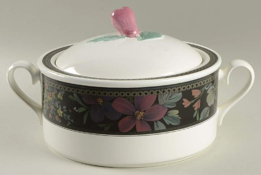 Serene Garden Round Covered Vegetable by Mikasa-1