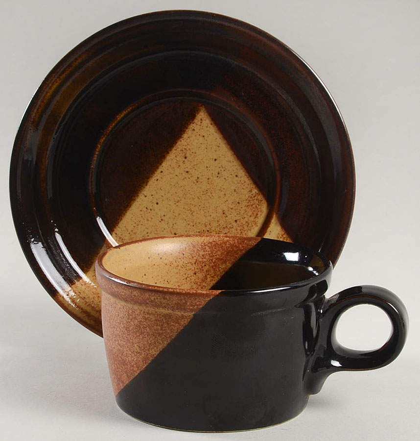 Segments Flat Cup & Saucer Set by Mikasa-1