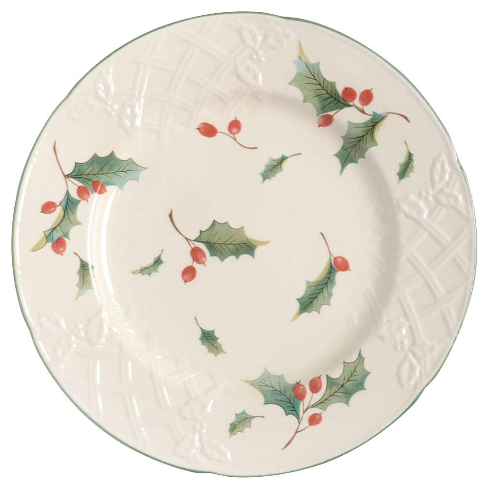 Season's Holly Salad/Dessert Plate by Mikasa-1