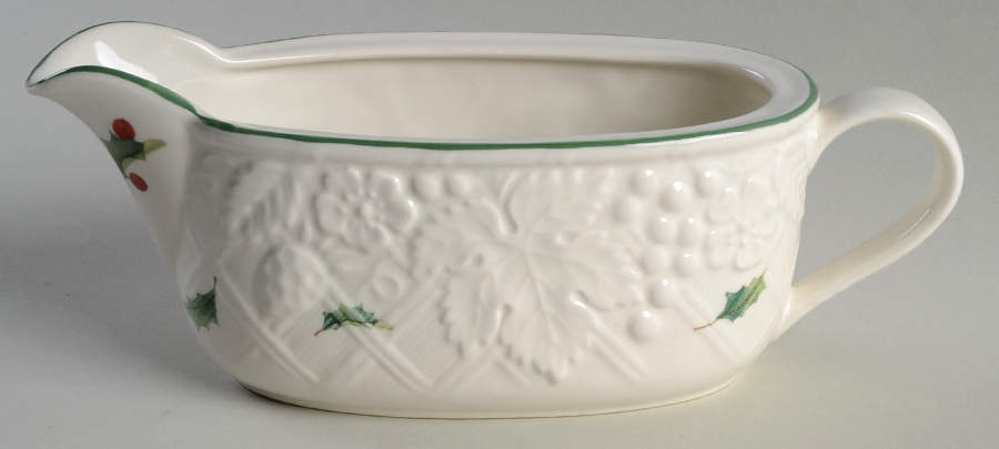Season's Holly Gravy Boat by Mikasa-1