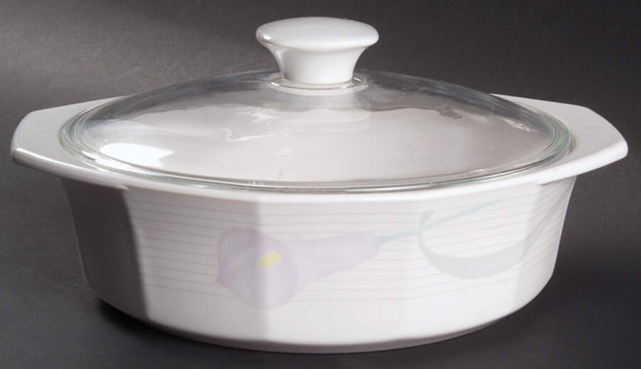 Serenade Lavender 1 Pt Round Covered Casserole by Mikasa-1