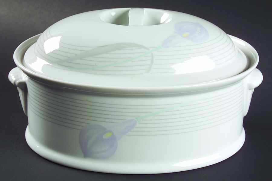 Serenade Lavender 2 Quart Oval Covered Casserole by Mikasa-1