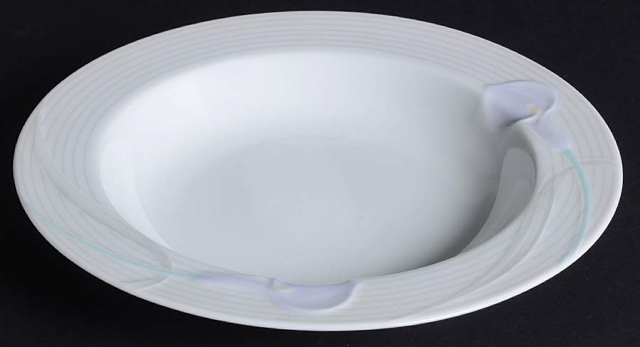 Serenade Lavender Large Rim Soup Bowl by Mikasa-1