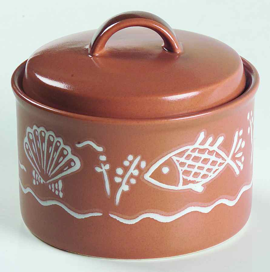 Sea Melody Sugar Bowl & Lid by Mikasa-1