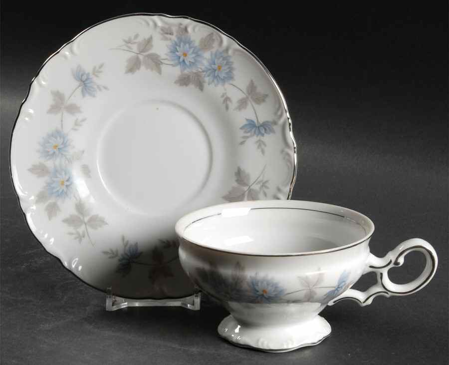 Seneca Footed Cup & Saucer Set by Mikasa-1