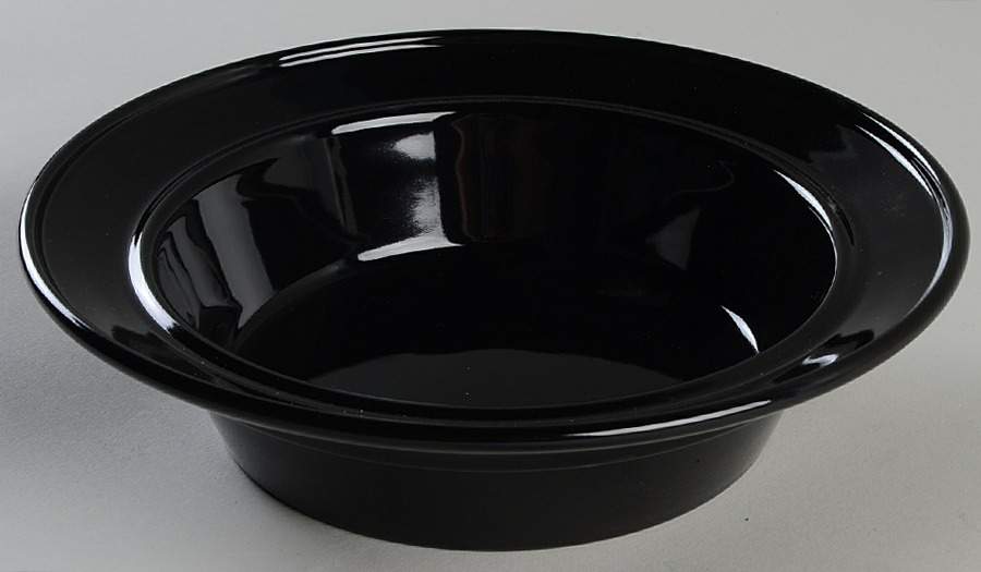 Separates Jet Black Rim Soup Bowl by Mikasa-1