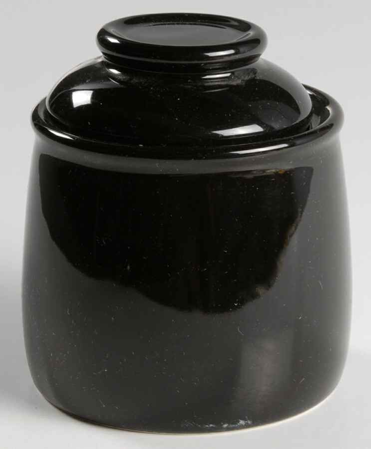 Separates Jet Black Sugar Bowl & Lid by Mikasa-1