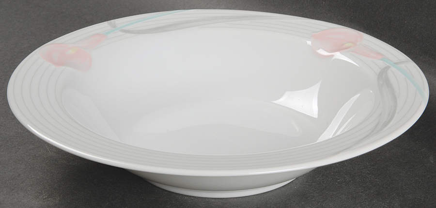 Serenade Pink Rim Fruit/Dessert (Sauce) Bowl by Mikasa-1