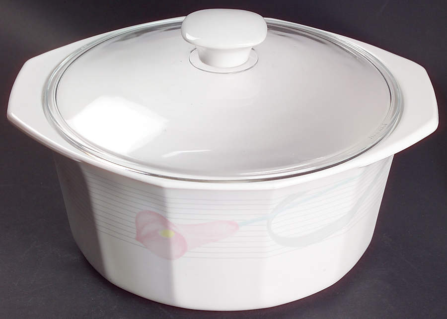 Serenade Pink 2 Qt Round Covered Casserole by Mikasa-1