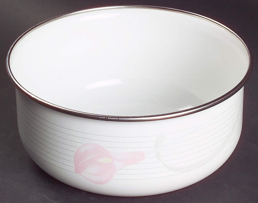 Serenade Pink Individual Metal Bowl (Part of Set) by Mikasa-1