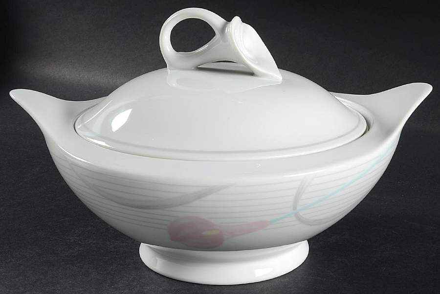Serenade Pink Round Covered Vegetable by Mikasa-1