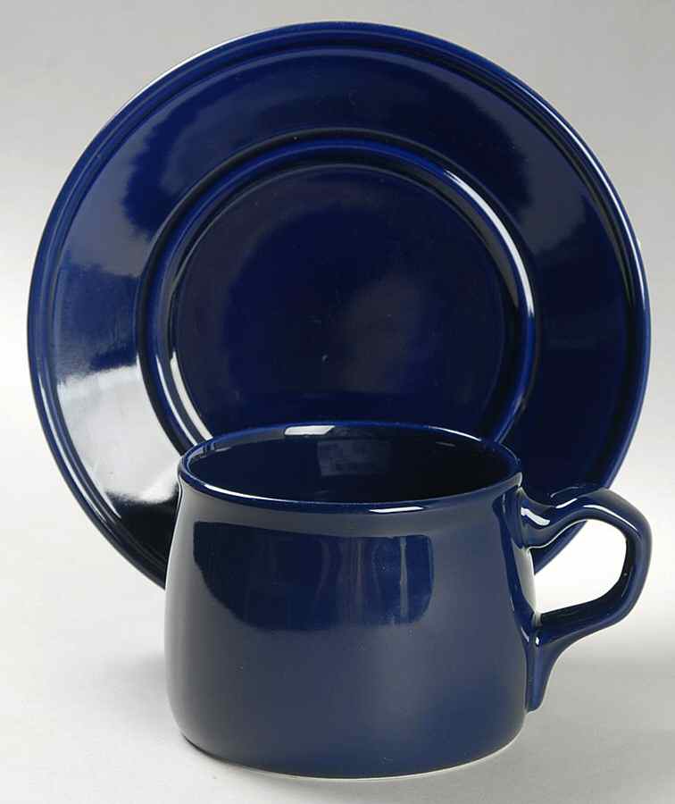 Separates Navy Flat Cup & Saucer Set by Mikasa-1