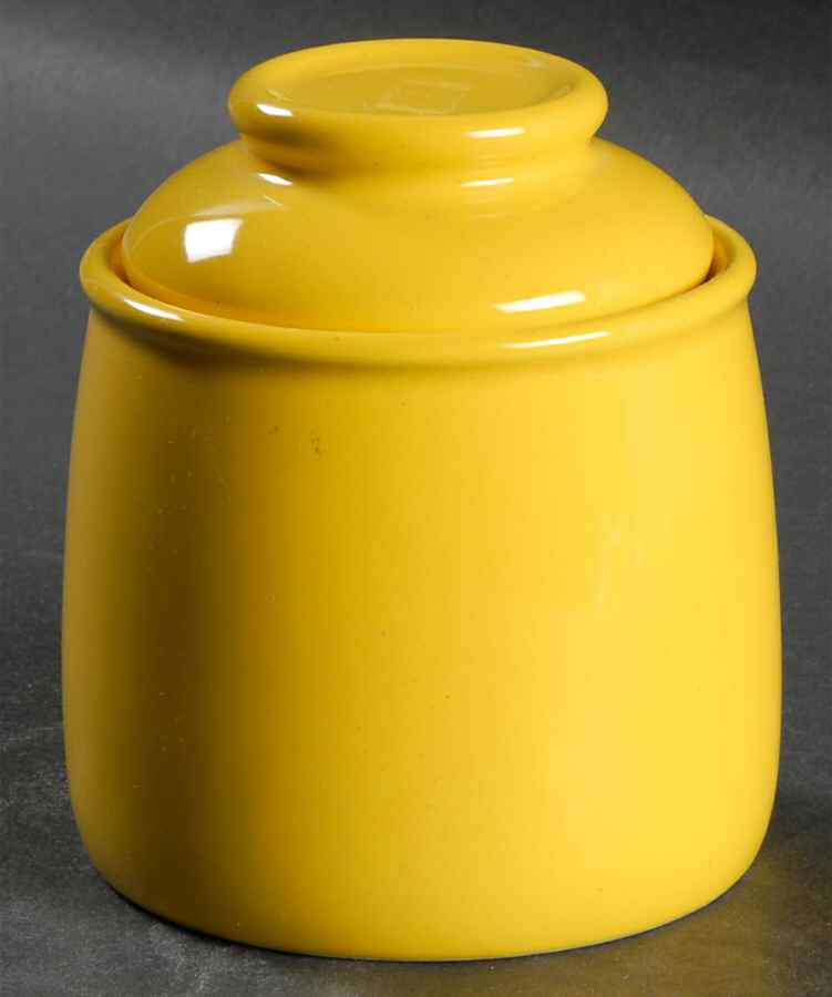 Separates Yellow Sugar Bowl & Lid by Mikasa-1