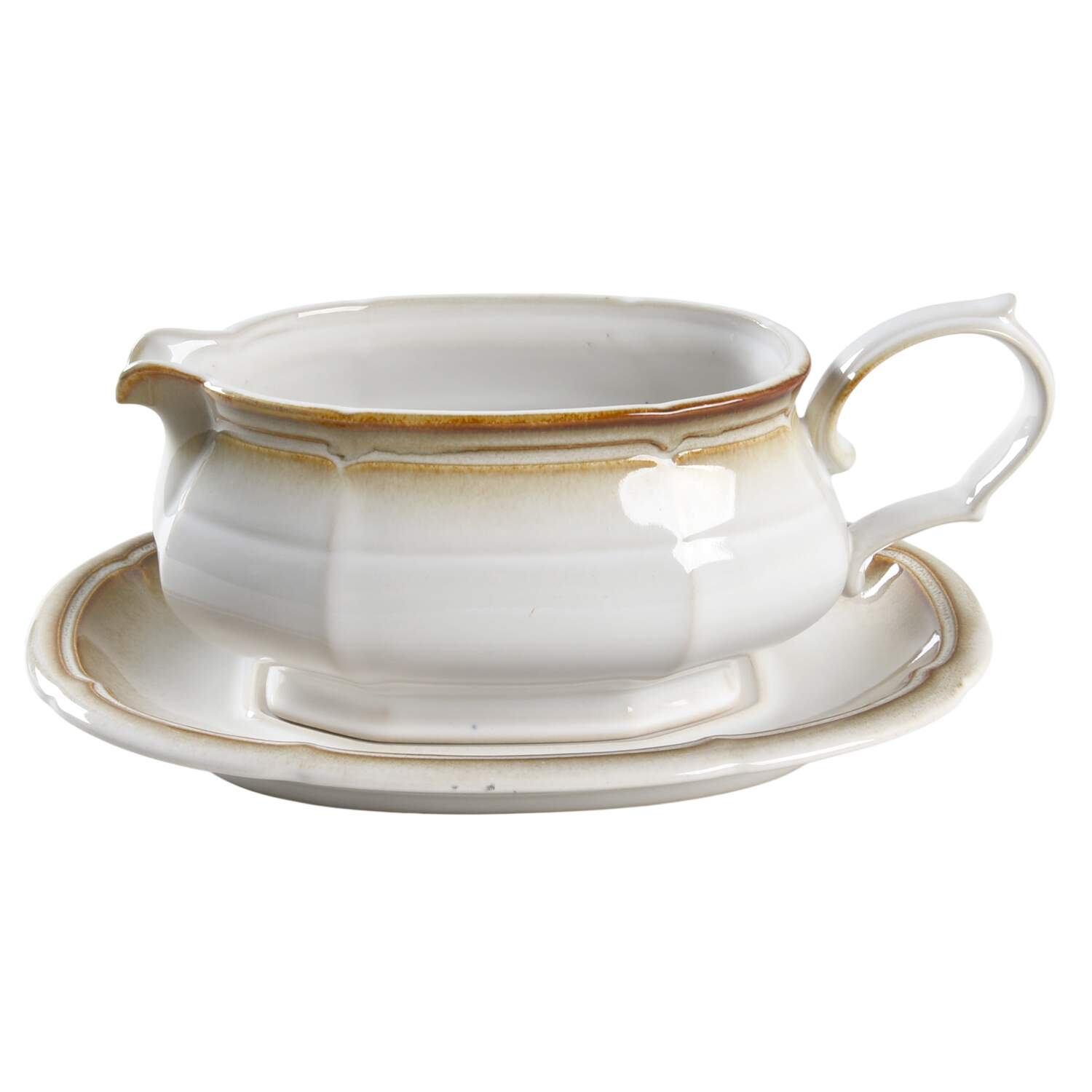 Sea Shells Gravy Boat & Underplate by Mikasa-1