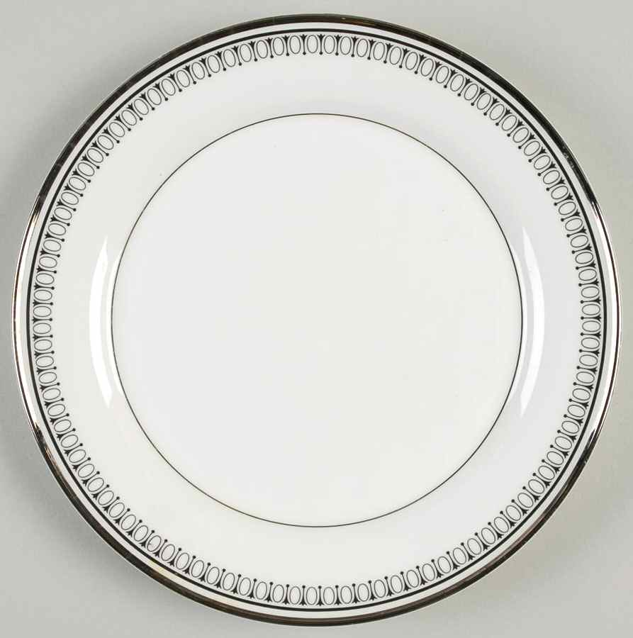 Seville (Black Border) Salad Plate by Mikasa-1